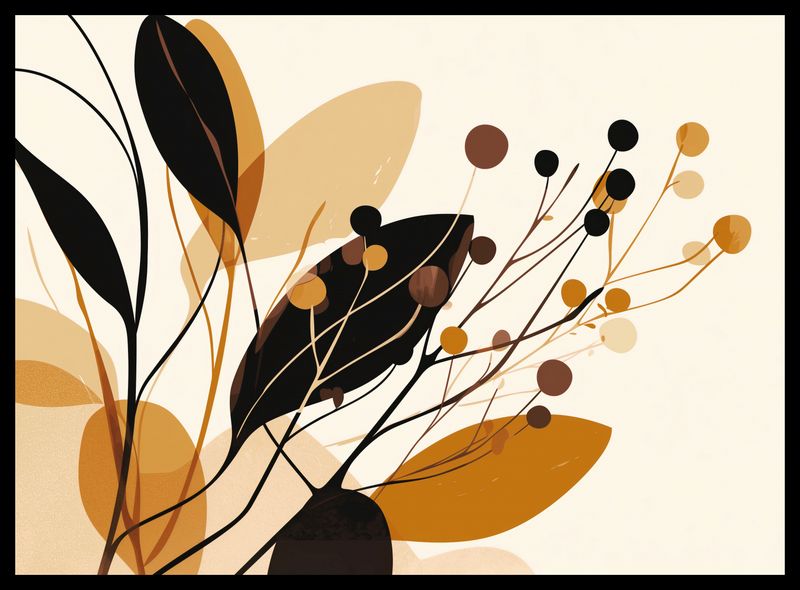 Plakat 55x40cm Jesienne Sylwety zdjęcie 2