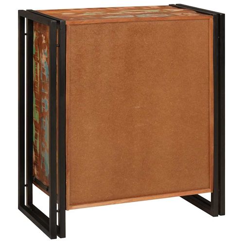 Szafka Nocna Wielokolorowe lite drewno z odzysku na Arena.pl