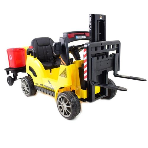 WÓZEK WIDŁOWY NA AKUMULATOR DLA DZIECI Z PRZYCZEPĄ, PILOTEM WH101 na Arena.pl