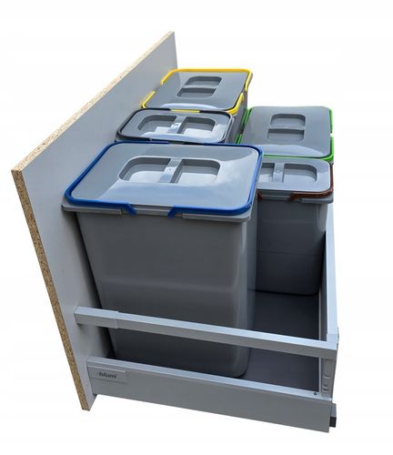 Zestaw koszy na śmieci 71L do szuflady szafki 80 cm Blum 5 poj. na na Arena.pl