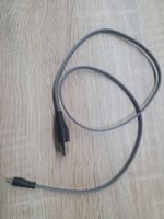 Kabel USB - microUSB 0,5 m  mocny płaski nie płaczący się (szary)