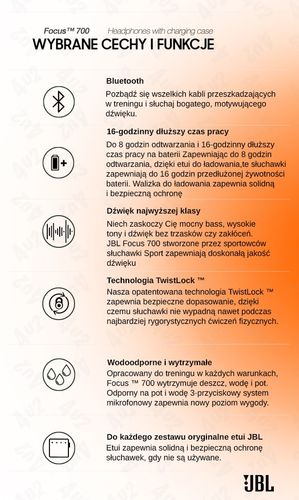 Oryginalne Słuchawki bluetooth JBL FOCUS 700 białe na Arena.pl
