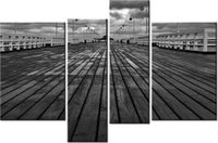 130CM 85 OBRAZ 4 ELEM SOPOT MOLO ŚCIENNY