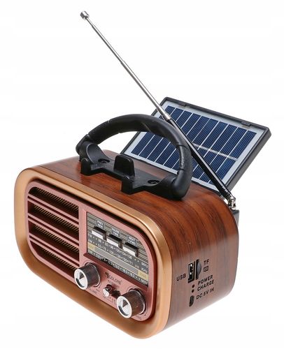 Radio PRZENOŚNE Retro SOLAR Bluetooth MP3 USB na Arena.pl