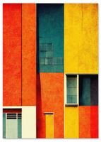 Plakat bauhaus abstrakcja 70x100 cm