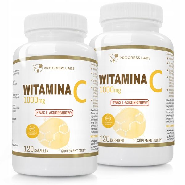 WITAMINA C 1000mg KWAS L-ASKORBINOWY 240kapsułek zdjęcie 1