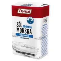 PRYMAT SÓL MORSKA JODOWANA 0,9KG GRUBOZIARNISTA