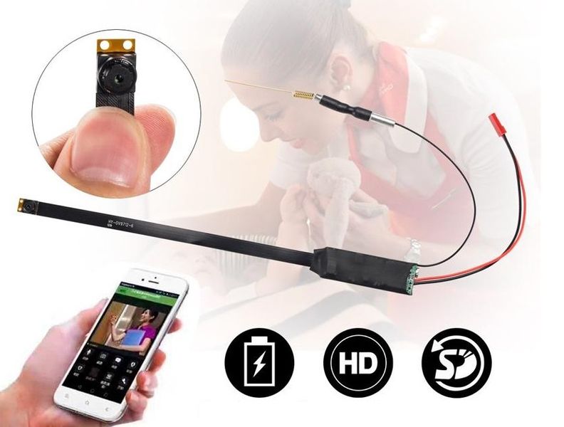 Mikro kamera szpiegowska HD WiFi 2p2p IP smartfon