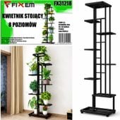 kwietnik stojący 8 poziomów metalowy