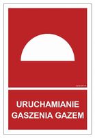 Uruchamianie Gaszenia Gazem 10X15 Płyta Święcąca Fotoluminescencyjna
