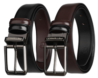 pasek męski skórzany peterson dwustronny czarny brąz do spodni elegancki