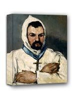 Antoine Dominique Sauveur Aubert as Monk, Paul Cézanne - obraz na płótnie 20x30 cm