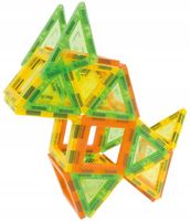 KLOCKI MAGNETYCZNE ZESTAW KONSTRUKCYJNY XXL 80 EL. MAGNETIC TILES