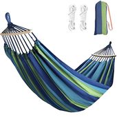 HAMAK OGRODOWY ZE STELAŻEM DUŻY MOCNY BUJAK LEŻAK HUŚTAWKA POKROWIEC