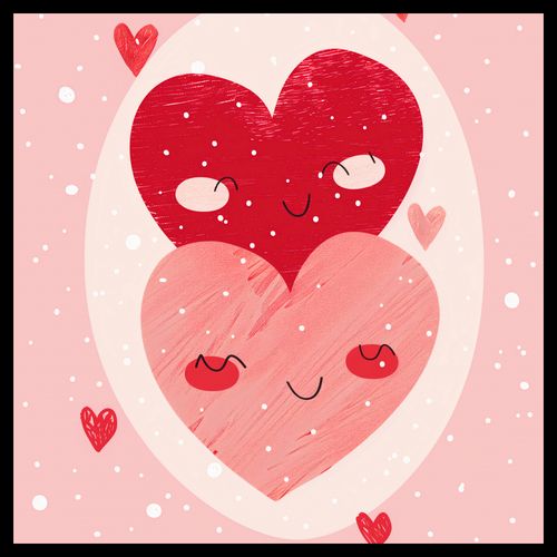 Plakat 40x40cm Ciepło Serca na Arena.pl