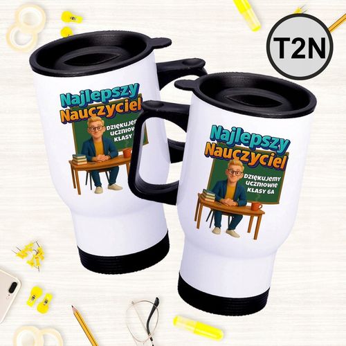 Personalizowany Kubek termiczny dla Wychowawcy Prezent na Dzień Nauczyciela na Arena.pl