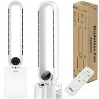 WENTYLATOR KOLUMNOWY BEZŁOPATKOWY 97CM PANEL DOTYKOWY + PILOT CICHY- 40dB