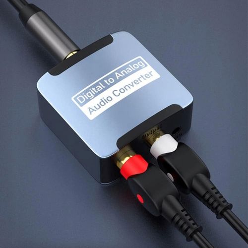 KONWERTER PRZEJŚCIÓWKA DAC ADAPTER OPTYCZNY COAXIAL TOSLINK DO 2x RCA na Arena.pl