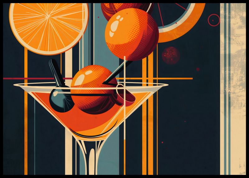 Plakat 84x59,5cm Koktajl w Stylu zdjęcie 2