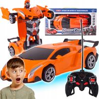 AUTO ROBOT TRANSFORMUJĄCY SAMOCHÓD NA PILOTA ZDALNIE STEROWANY DLA CHŁOPCA