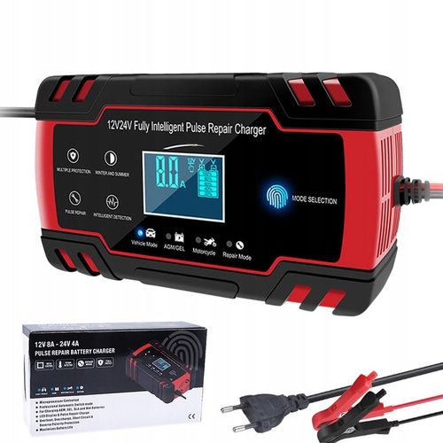 Prostownik Automatyczny Samochodowy Z Funkjcą Naprawy Akumulatora 12 24V na Arena.pl