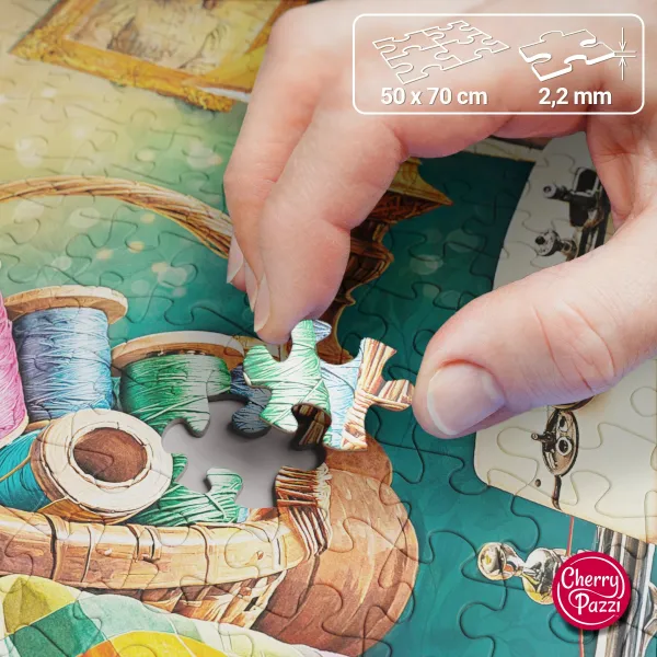 Puzzle 1000 elementów. Mój kącik do szycia 30875 zdjęcie 2