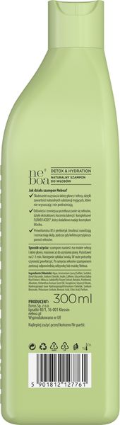 NEBOA DETOX HYDRATION SZAMPON DO WŁOSÓW 300 ML zdjęcie 2
