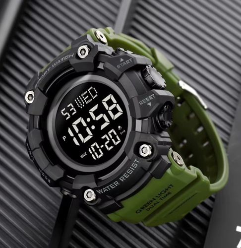 Zegarek męski elektroniczny militarny taktyczny wiele funkcji na Arena.pl