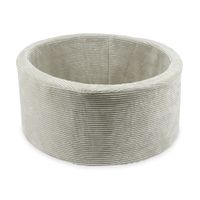 Suchy basen 90x40 Velvet sztruks szary bez piłek