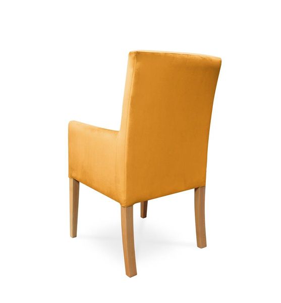 Fotel CAROL / miodowy / noga dąb / R41 zdjęcie 3