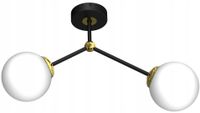 Lampa sufitowa nad stół do jadalni kuchni czarna złota nowoczesna JOY 2 XX