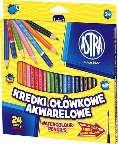 kredki ołówkowe akwarelowe 24kol astra 0474 na Arena.pl