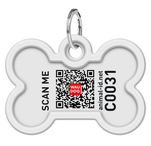 Collar Waudog Smart Id Zawieszka Z Qr-Paszportem Kość 4X3Cm Geometria na Arena.pl