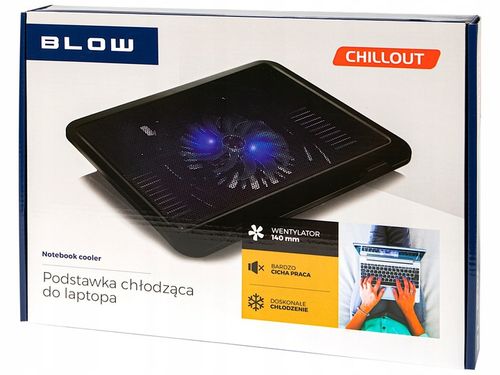 PODSTAWKA PODKŁADKA CHŁODZĄCA POD LAPTOPA LED USB STABILNA CICHA SOLIDNA na Arena.pl
