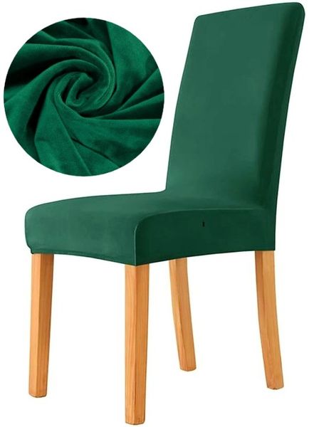 POKROWIEC NA KRZESŁO WELUR PREMIUM AKSAMIT ELASTYCZNY ZIELONY zdjęcie 2
