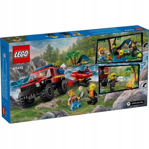 LEGO CITY 5+ AUTO TERENOWY WÓZ STRAŻACKI Z ŁODZIĄ 60412 na Arena.pl