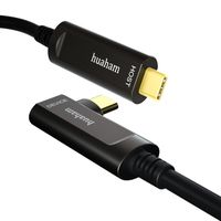 Huaham Fibre Optic USB C do kabla USB C Kabel w prawo 10 m Slim Slim 3,1