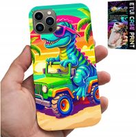 ETUI DO IPHONE 12 PRO MAX - DINOZAUR W CIĘŻARÓWCE WZORY DLA DZIECI
