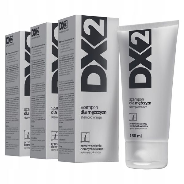 DX2 szampon przeciw siwieniu (srebrny) 3 x 150 ml zdjęcie 1