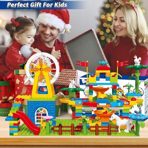 Klocki Konstrukcyjne Farma Duży Zestaw z 243 elementów dla Dzieci +3 lata na Arena.pl