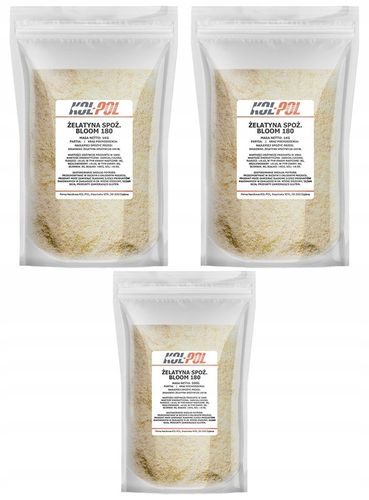 ŻELATYNA SPOŻYWCZA 180 BLOOM 2,5kg Na stawy jakość | KOL-POL na Arena.pl