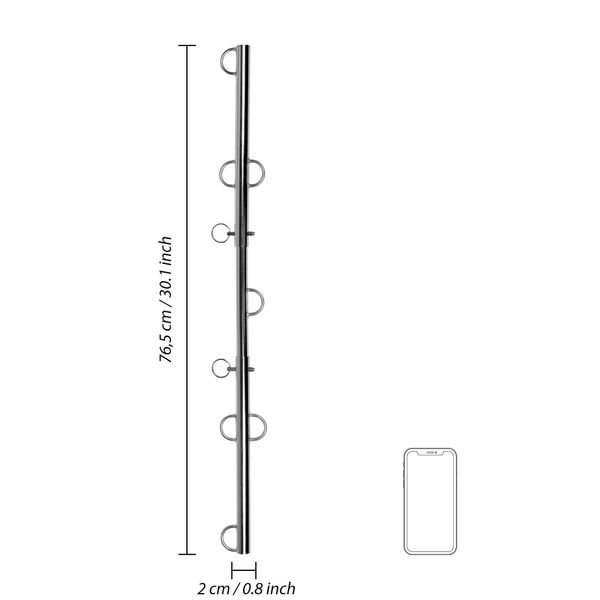 Spreader Bar With Multiple Hooks - Silver zdjęcie 8