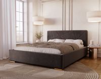 Łóżko tapicerowane Diana 160x200 z pojemnikiem + stelaż metalowy