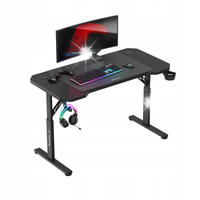 Biurko Gamingowe z Regulowaną Wysokością HUZARO Hero 2.6 Black + PODKŁADKA