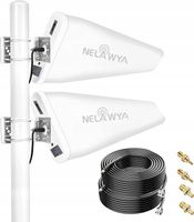 UŻYWANA Antena NELAWYA komórkowa zewnętrzna 7-12 dBi 5G 3-4G LTE