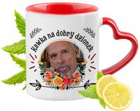 Korwin Kubek Czerwony Z Uszkiem W Kształcie Serca Na Prezent