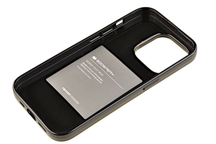 Etui Mercury Goosper Jelly Case do Apple iPhone 14 Pro czarny zdjęcie 3