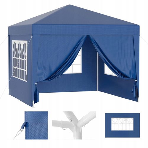 PAWILON OGRODOWY NAMIOT HANDLOWY 3x3 m + 4 ŚCIANY BOCZNE OKNA ZAMEK na Arena.pl