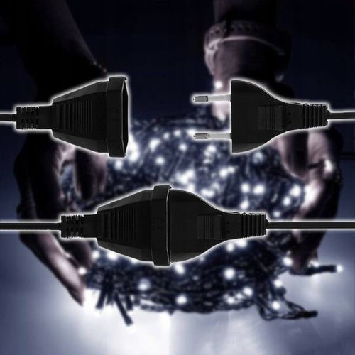 LAMPKI CHOINKOWE 500 LED BIAŁE ZIMNE 35M PROGRAMATOR ŚWIATEŁKA ŁAŃCUCH na Arena.pl