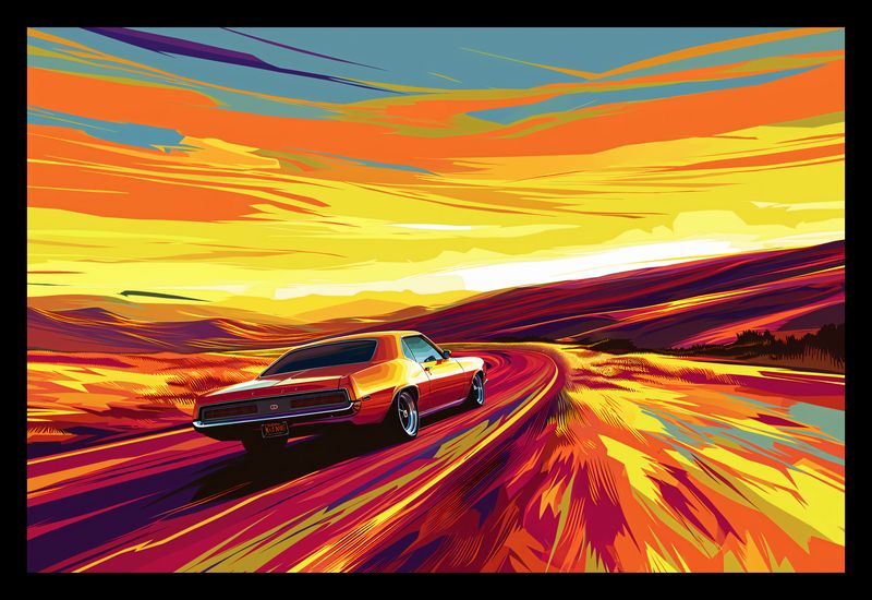 Plakat 30x20cm Pędź Przed Siebie zdjęcie 2